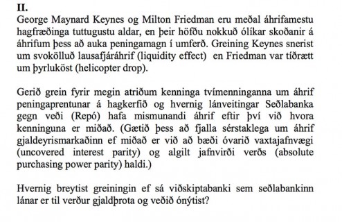 George Keynes birtist í prófi við Háskóla Íslands